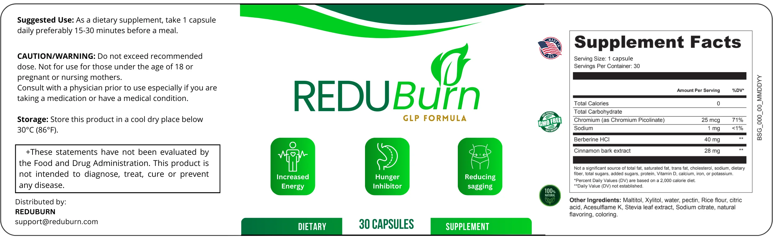 ReduBurn Fat-Burning Supplement